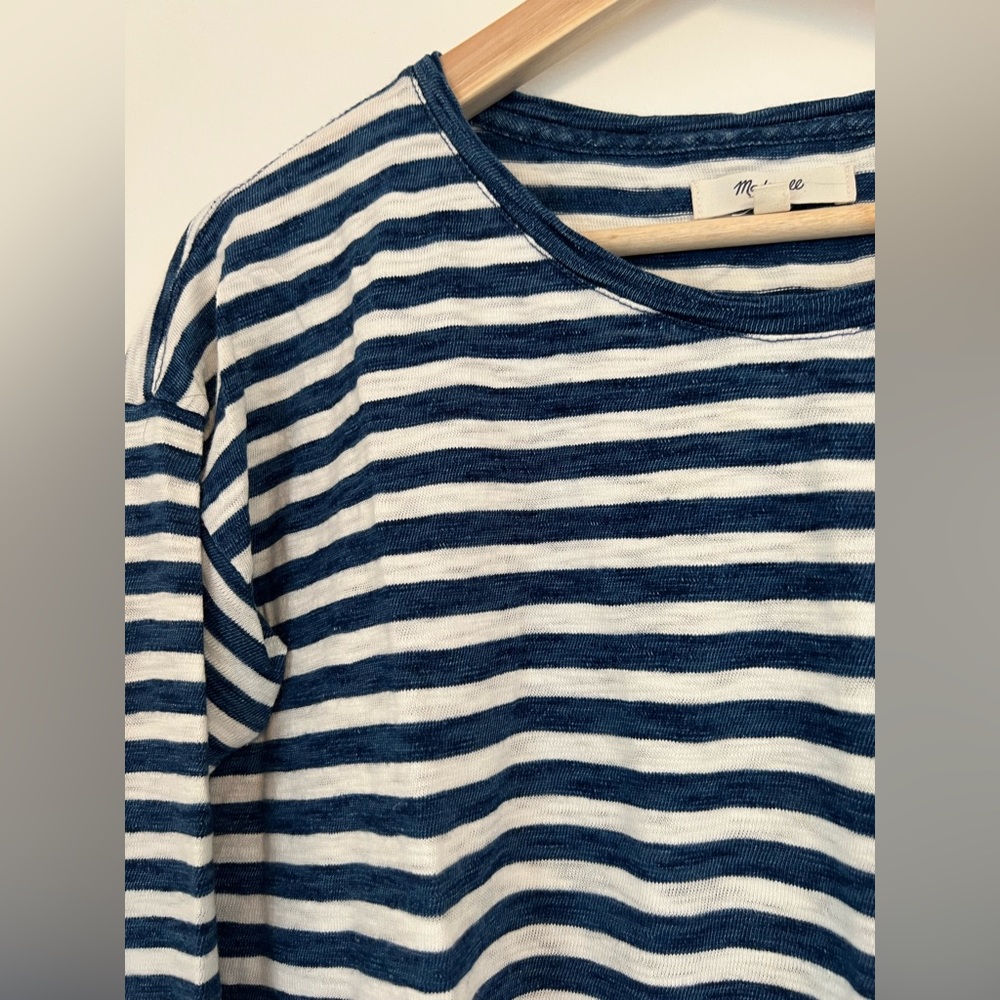 Madewell Indigo Ink Tee in Stripe